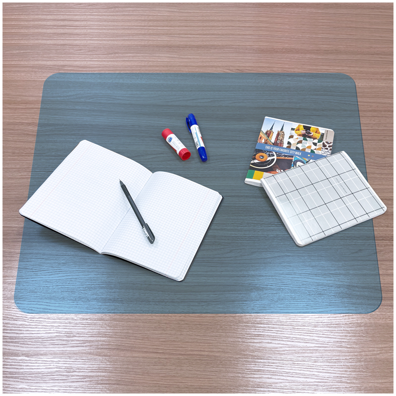 Настольное покрытие OfficeSpace 55*65см, прозрачное матовое, синий