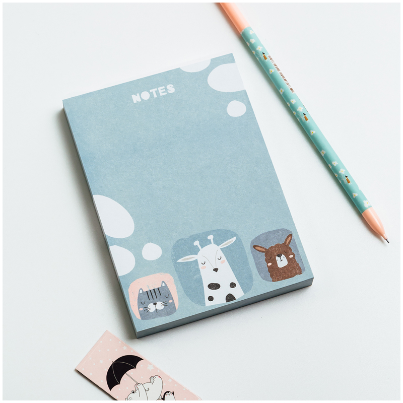 Блок для записей MESHU 8,8*12,5см, 100л., "Little one", на склейке