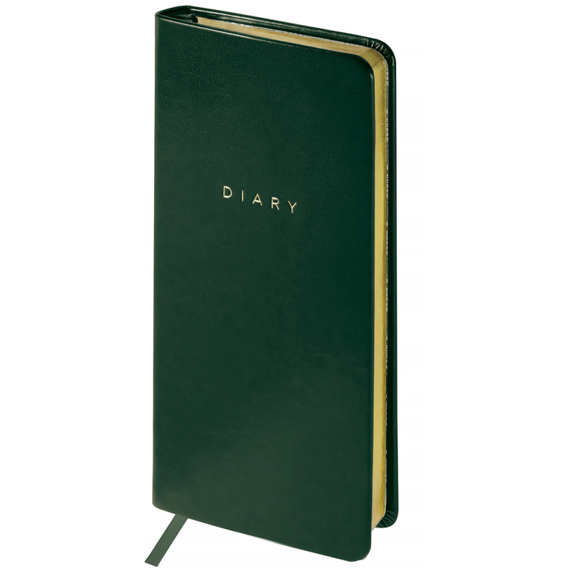 Еженедельник недатированный, карманный, 64л., кожзам, OfficeSpace "Windsor ", зеленый, зол. срез