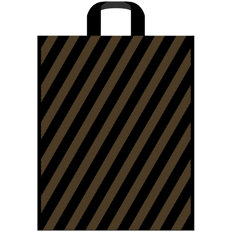 Пакет с петлевой ручкой Артпласт "Полоса", 38*45+3см, 45мкм