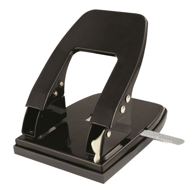 Дырокол Attache Economy до 30 листов, с линейкой, цвет черный