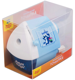 Точилка механическая Мульти-Пульти "Енот на крыше", цвета в асс., пласт. корпус, инд. упаковка