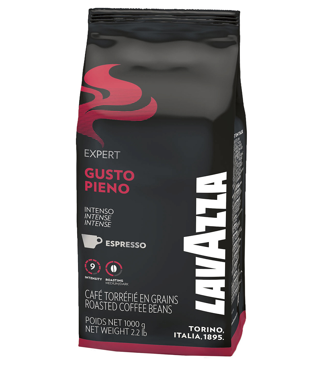 Кофе в зернах LAVAZZA "Gusto Pieno Expert", 1000 г, 4338