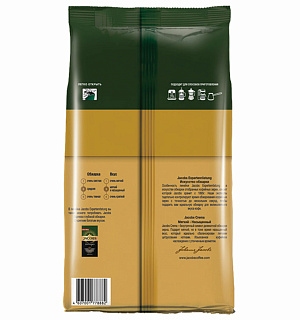 Кофе в зернах JACOBS "Crema", 1000 г, вакуумная упаковка, 8051592