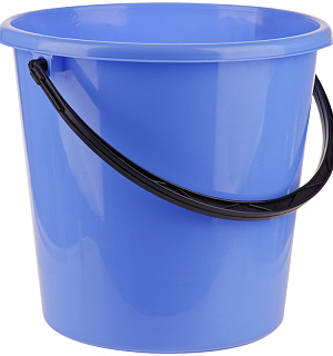 Ведро пластиковое, пищевое OfficeClean, мерная шкала, голубое, 12л