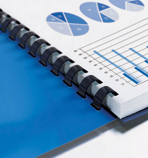 Пружины пластиковые для переплета, КОМПЛЕКТ 100 шт., 6 мм (для сшивания 10-20 л.), черные, BRAUBERG, 530809