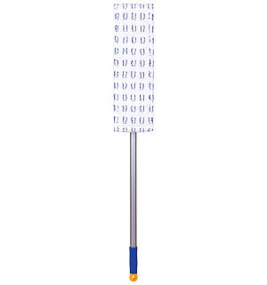 Швабра OfficeClean Professional, пласт. держатель 40см, насадка МОП микрофибра/абразив(карман)