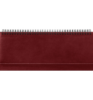 Планинг недатированный, 330*130мм, 56л., кожзам, OfficeSpace "Winner", бордовый