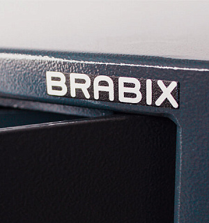 Сейф BRABIX "КМ-900Т", 900х470х400 мм, 51 кг, ключевой замок + 2 полки, трейзер, крепление к стене, 291168