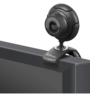 Веб-камера Defender C-2525HD, 2МП, 1600*1200, микрофон, кнопка фото, USB 2.0