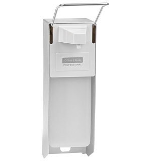 Диспенсер для антисептика OfficeClean Professional, локтевой, белый, наливной, 1л
