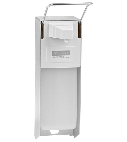 Диспенсер для антисептика OfficeClean Professional, локтевой, белый, наливной, 1л