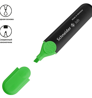 Текстовыделитель Schneider "Job" зеленый, 1-5мм