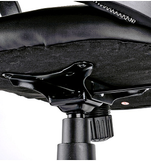 Кресло игровое Helmi HL-S02 "Virage", экокожа/ткань черная