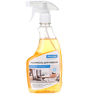 Полироль для мебели OfficeClean 500мл, спрей