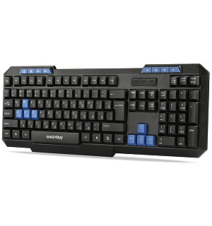 Клавиатура Smartbuy ONE 221, USB мультимедийная, черный