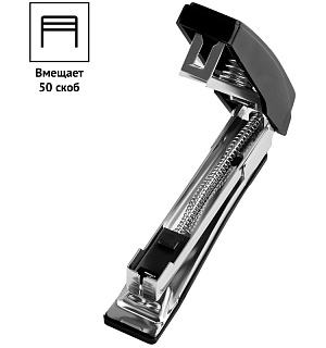 Степлер №10 OfficeSpace до 10л., пластиковый корпус, черный