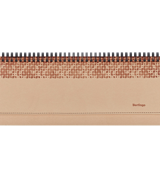 Планинг недатированный, 64л., 330*130мм, кожзам, Berlingo "Vivella Prestige", бежевый