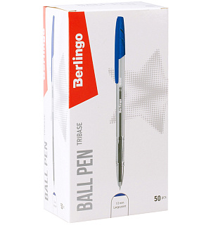 Ручка шариковая Berlingo "Tribase" синяя, 1,0мм