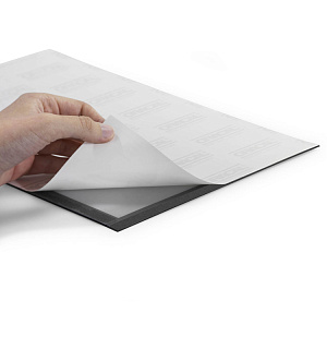 Комплект рамок самоклеящихся магнитных информационных 2шт. Durable "Duraframe" А3, серебристый метал