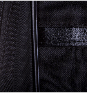 Сумка деловая OfficeSpace "Ancona" ткань, черный, 2 отделения, молния