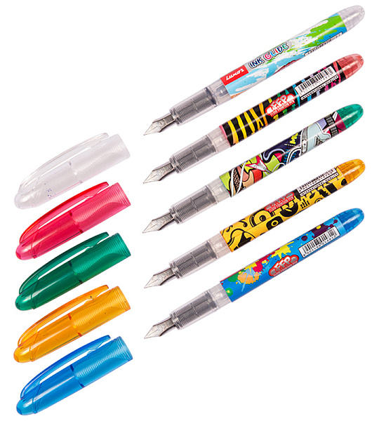 Ручка перьевая Luxor "Ink Glide", 1 картридж, корпус ассорти