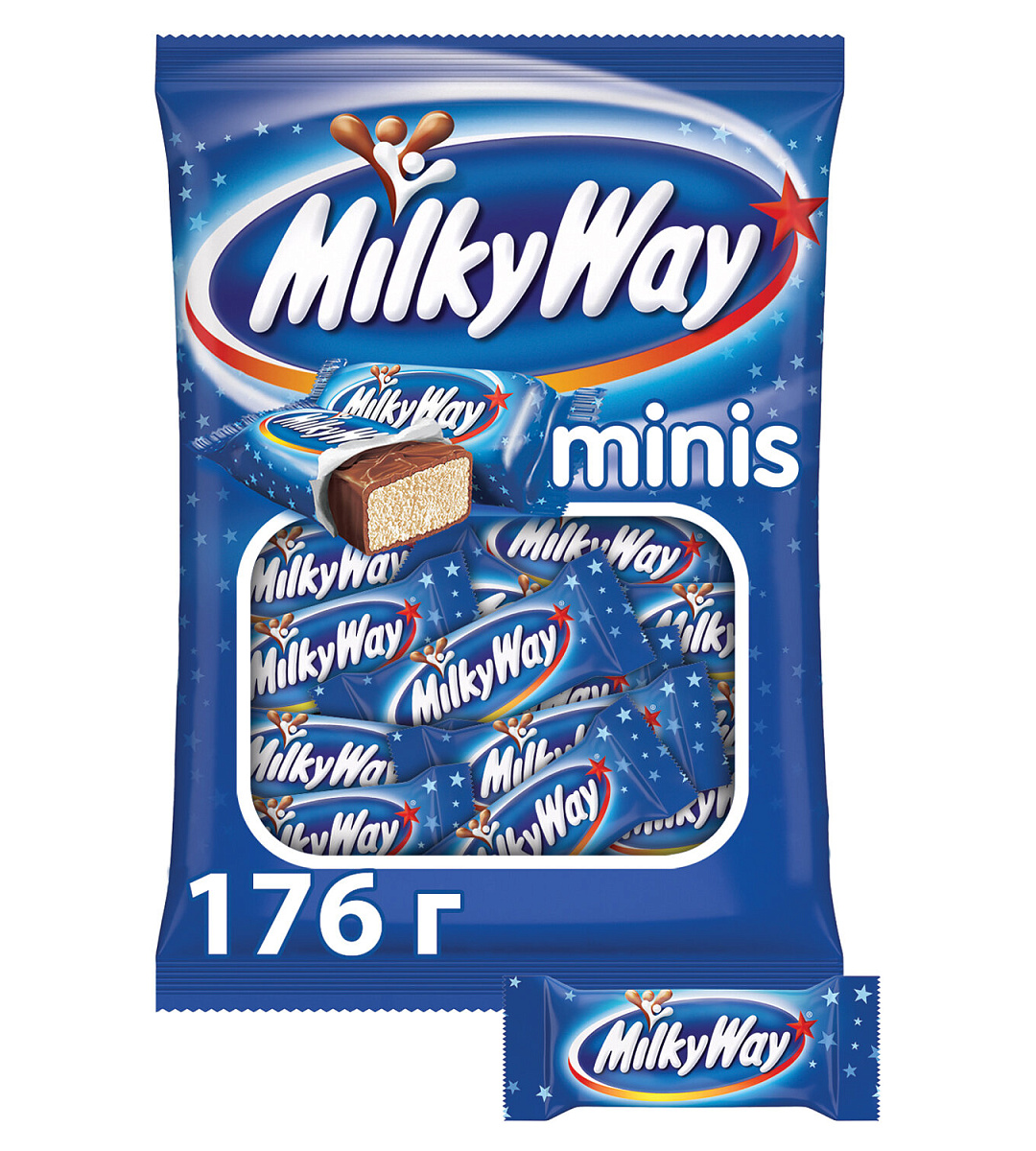 Шоколадные батончики MILKY WAY "Minis", 176 г, 2262