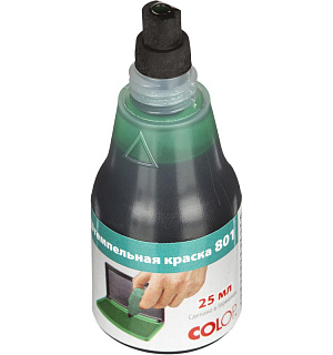 Краска штемпельная 801 на вод.-глиц.осн.зелен.25мл (аналог 7011)Colop Герма