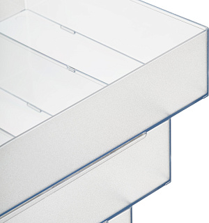 Лоток для бумаг ATTACHE, прозрачный 4шт/упаковке