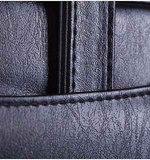 Папка деловая OfficeSpace "Carina" имп. кожзам, на молнии, выдвижная ручка