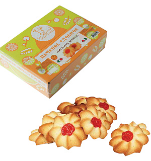Печенье БИСКОТТИ (Россия) "Курабье", сдобное, 675 г, картонная коробка