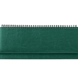 Планинг недатированный, 330*130мм, 56л., кожзам, OfficeSpace "Nebraska", зеленый