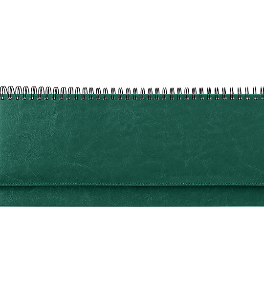 Планинг недатированный, 330*130мм, 56л., кожзам, OfficeSpace "Nebraska", зеленый