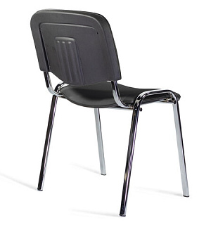Стул STAFF "Iso Lite CF-008", хром, кожзам черный (Z-11), 532567