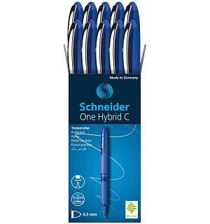 Ручка-роллер Schneider "One Hybrid C" синяя, 0,5мм, одноразовая