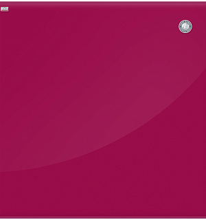 Доска стеклянная магнитно-маркерная 2х3 "Office", 45*45см, красная, маркер, 6 магнитов