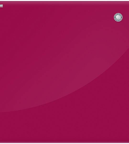 Доска стеклянная магнитно-маркерная 2х3 "Office", 45*45см, красная, маркер, 6 магнитов