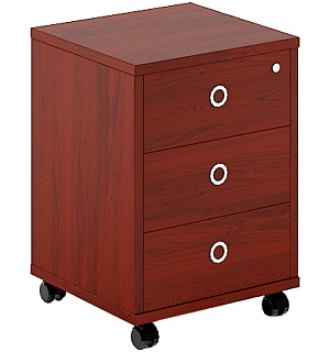 Тумба подкатная Skyland Born/Бургунди, 480*455*660, B 201