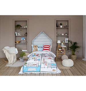 Постельное бельё «Этель» 1.5 сп My sweet home 143*215 см, 150*214 см, 50*70 см -1 шт,100% хл, бязь