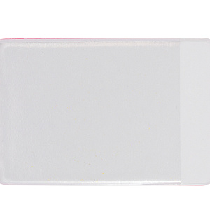 Обложка-карман для карт и пропусков, проездных OfficeSpace, 95*65мм, ПВХ, тиснение золотом, ассорти