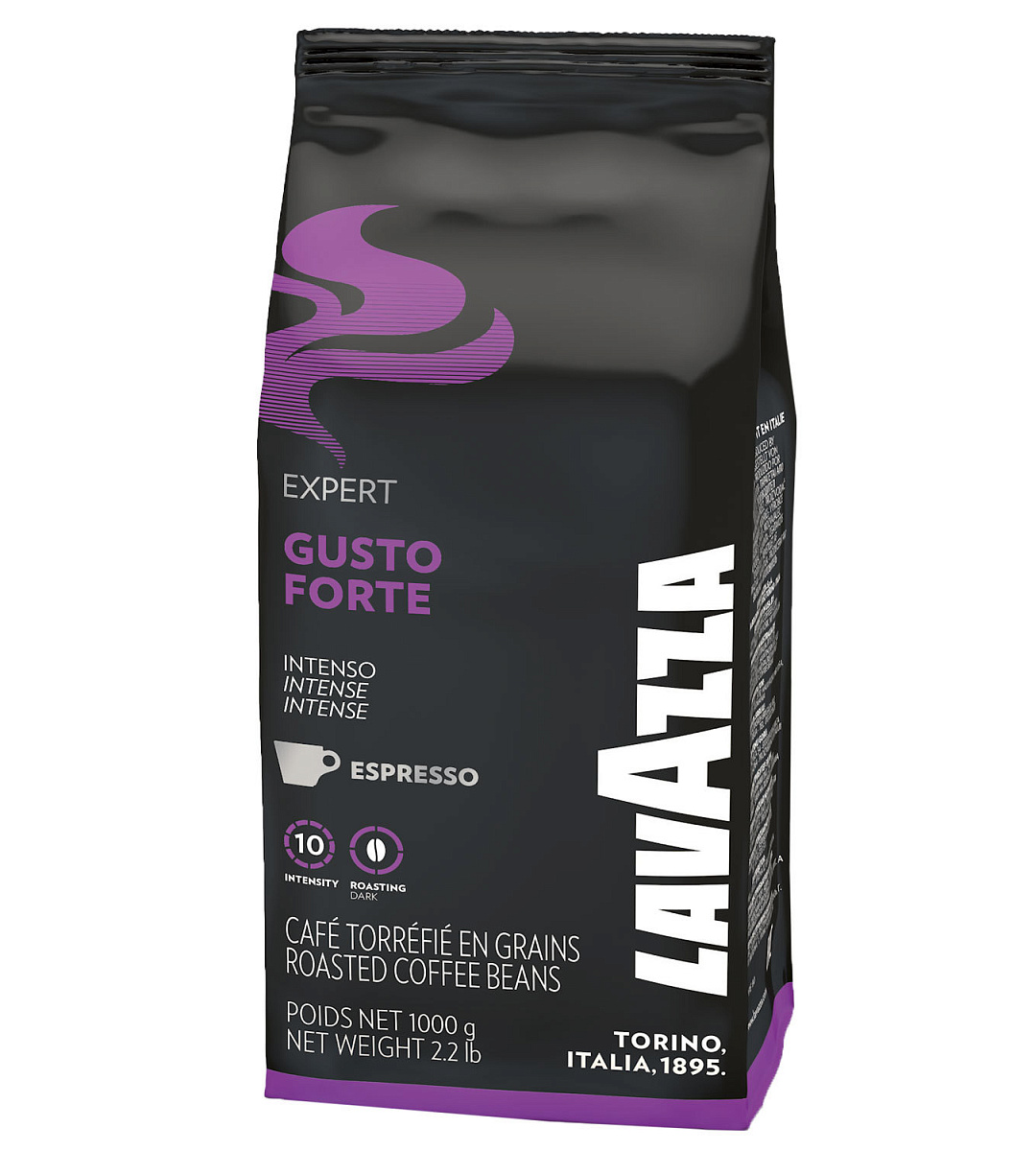 Кофе в зернах LAVAZZA "Gusto Forte Expert", 1000 г, 2868