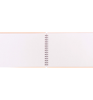 Блокнот А5 60л. на гребне OfficeSpace "Neon", оранжевая пластиковая обложка