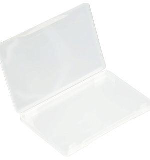 Футляр для визиток и карт СТАММ "Card Box", 69*100*10мм, прозрачный