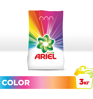 Порошок для машинной стирки Ariel "Color", 3кг