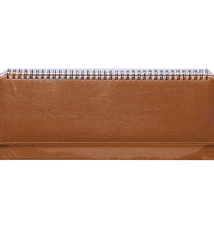 Планинг недатированный, 330*130мм, 56л., кожзам, OfficeSpace "Nebraska", коричневый