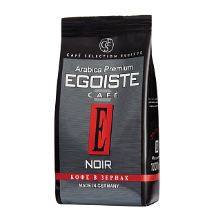 Кофе в зернах EGOISTE "Noir", натуральный, 1000 г, 100% арабика, вакуумная упаковка, 12621