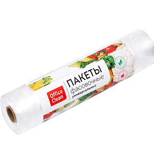 Пакеты фасовочные OfficeClean, ПНД, 30*40см, 8мкм, рулон на втулке, 500шт.