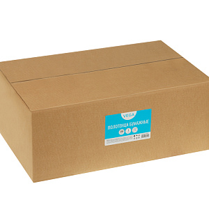 Полотенца бумажные лист. Vega Professional (V-сл), 1-слойные, 200л/пач, 23*22,5, цвет натуральный