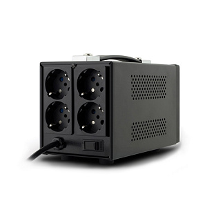 Стабилизатор напряжения Ippon AVR-2000, 1200Вт, 2000ВА, черный,