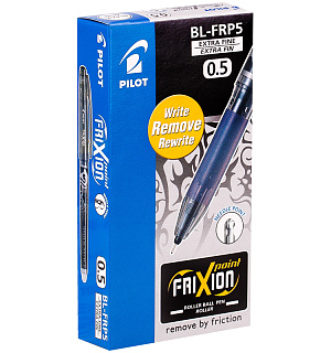 Ручка гелевая стираемая Pilot "Frixion Point" черная, 0,5мм